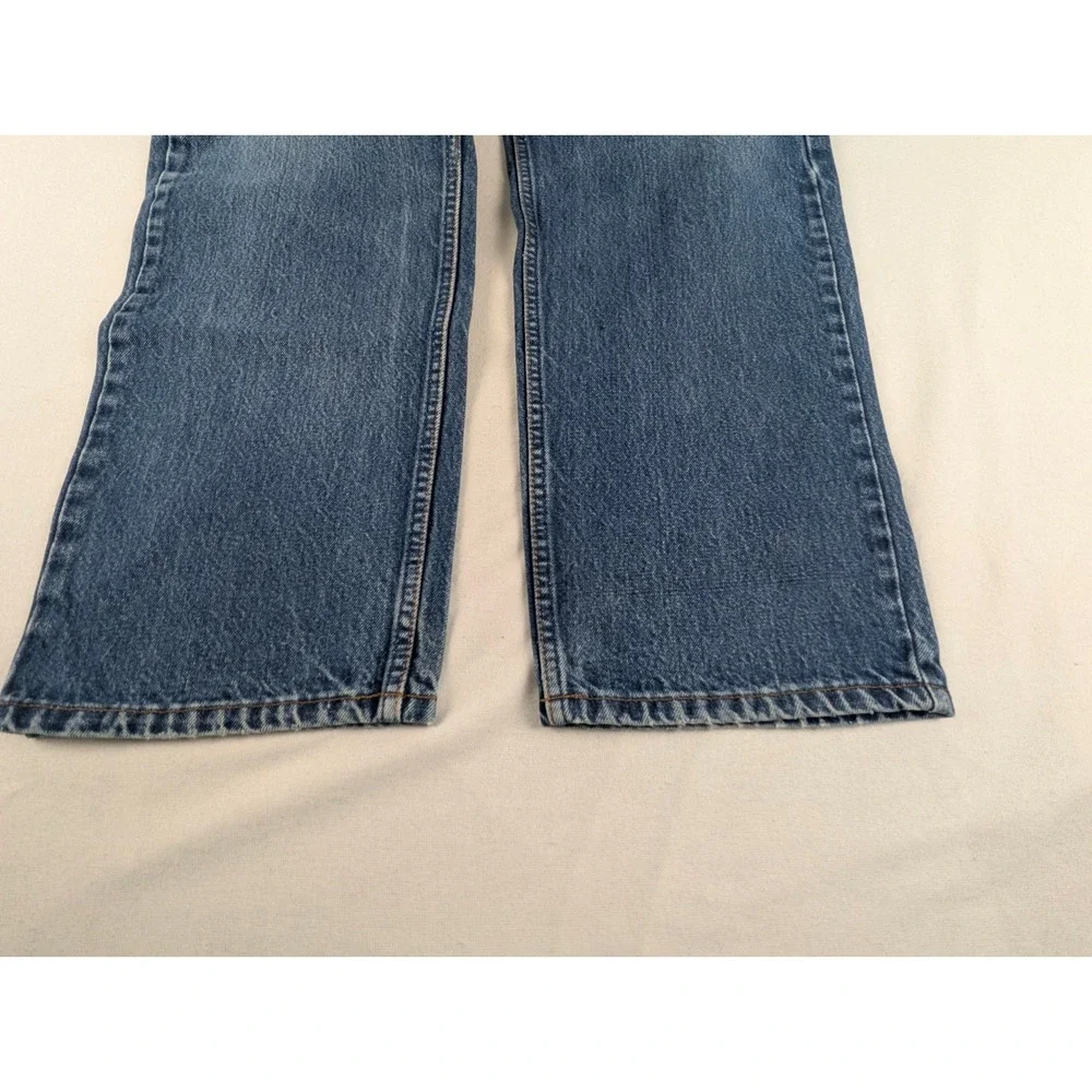 Levis 505 Mens 42x32 Orange Tab Reg Straight Leg Med Wash Blue Jeans 80'S Denim